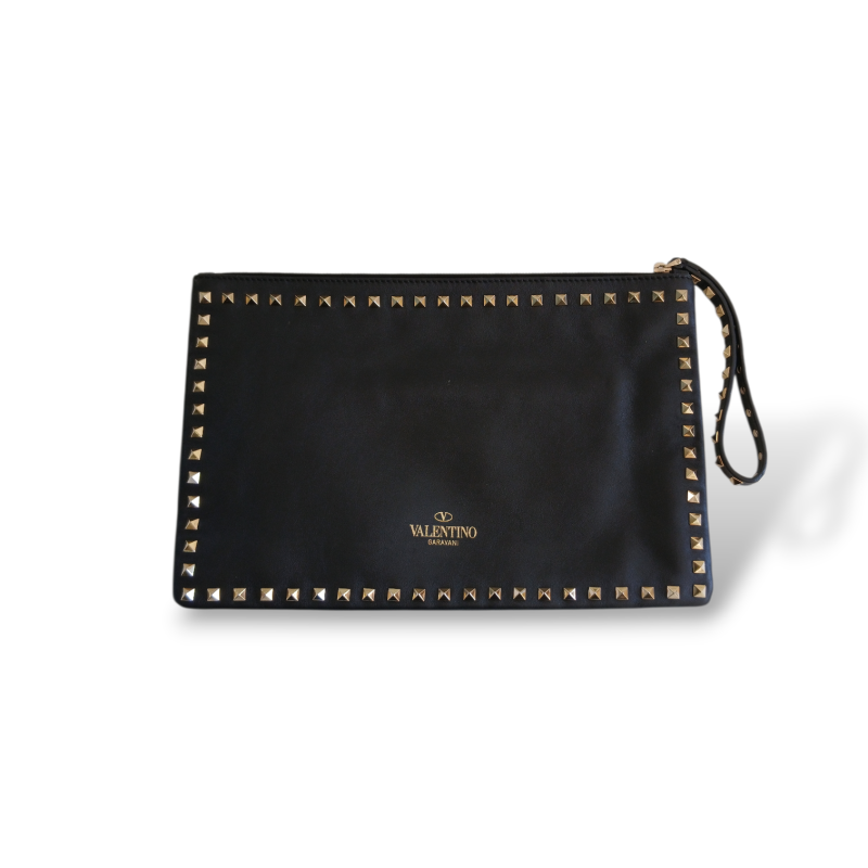 Clutch Valentino Rockstud Preta 