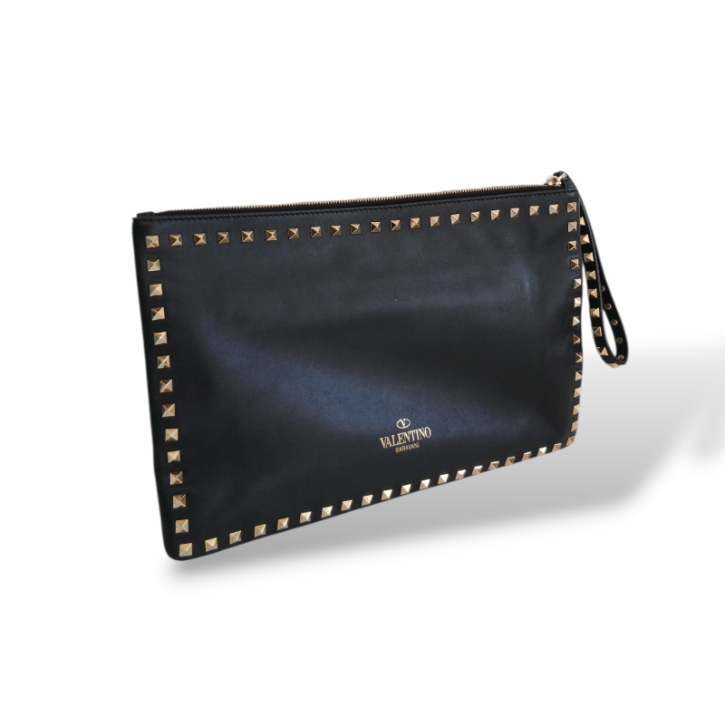 Clutch Valentino Rockstud Preta 