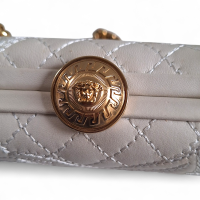Clutch Versace Off White com Alça Corrente