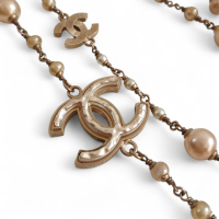 Colar Chanel CC Pérolas Colar Chanel CC Pérolas