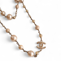 Colar Chanel CC Pérolas Colar Chanel CC Pérolas