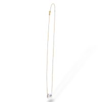 Colar Elizabete Gaspar Briole Cristal 10mm em Ouro Amarelo