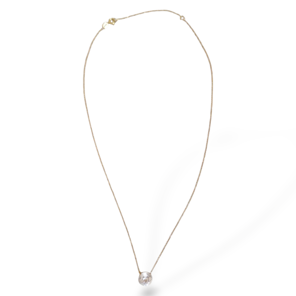Colar Elizabete Gaspar Briole Cristal 10mm em Ouro Amarelo Colar Elizabete Gaspar Briole Cristal 10mm em Ouro Amarelo