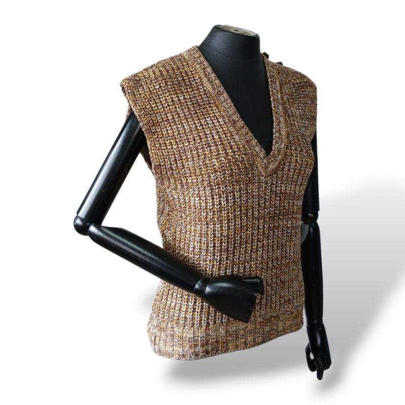 Colete Cruise Dourado e Marrom - U