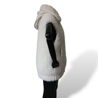 Colete Moncler Off White com Pelo Interno e Capuz-36