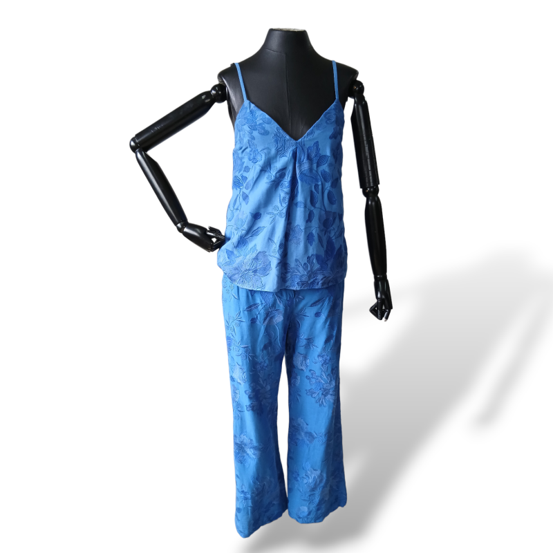 Conjunto Cris Barros Azul Bordado-38