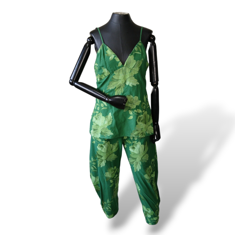 Conjunto Cris Barros Verde Bordado - 36/38