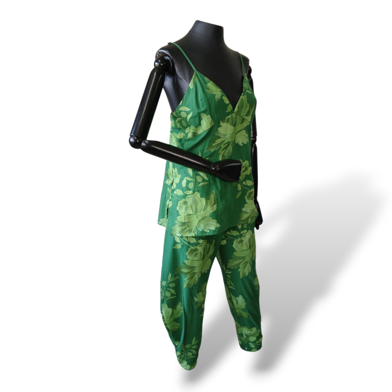 Conjunto Cris Barros Verde Bordado - 36/38