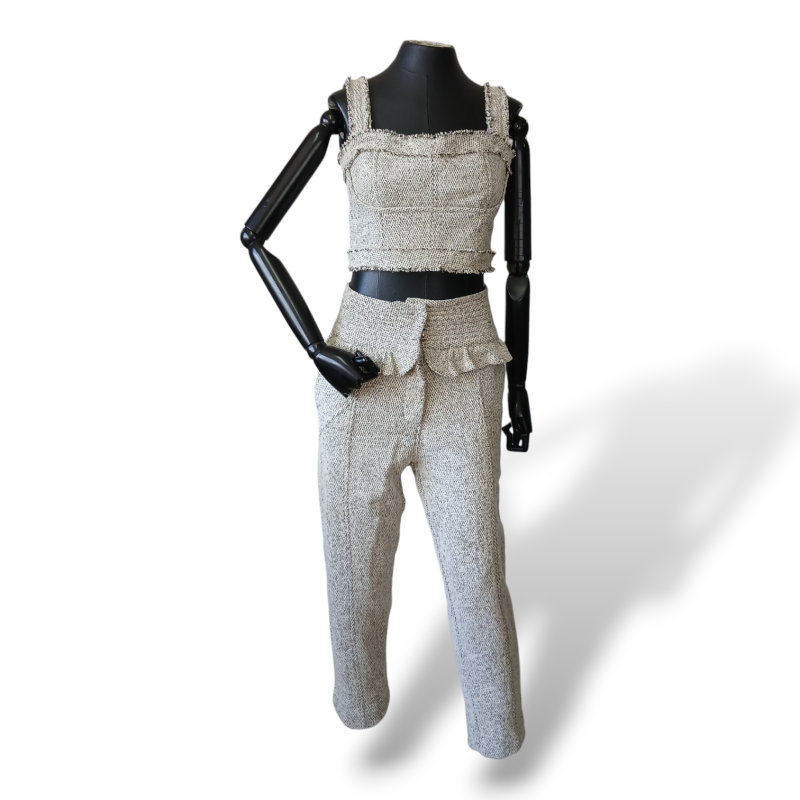 Conjunto Cruise Tear Chess Fios Dourados - 36/38