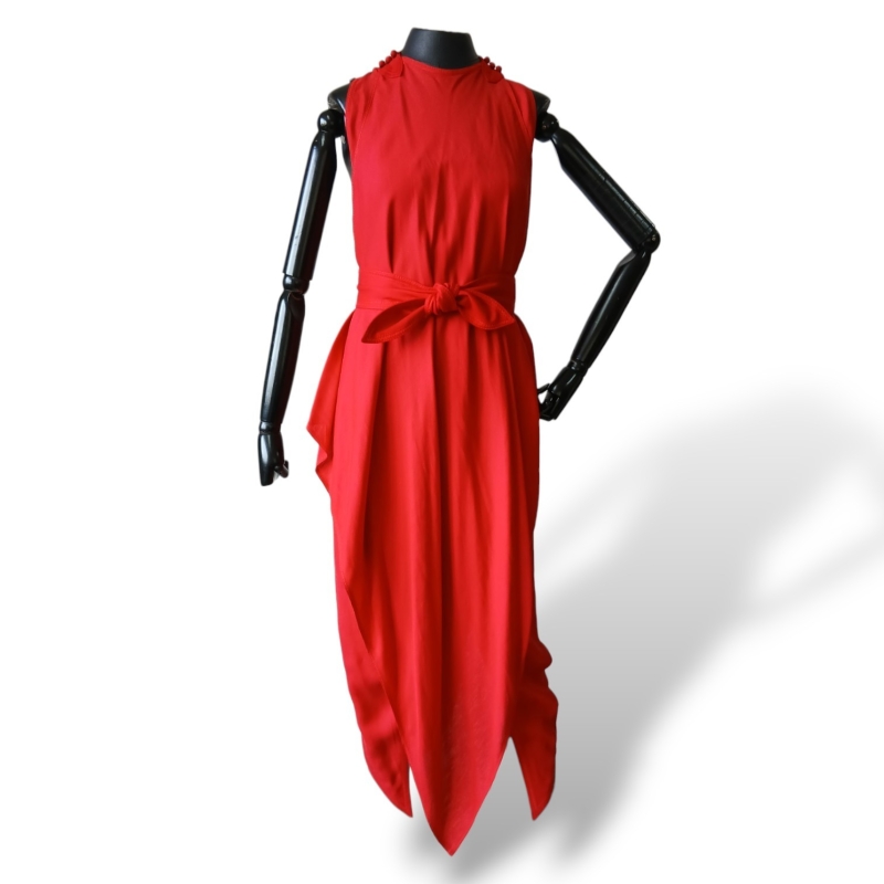 Vestido De Goeye Tecido Vermelho - 36