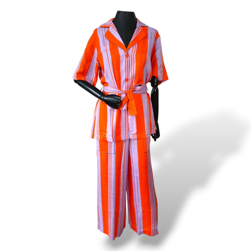 Conjunto Diane Von Furstenberg Tecido Listrado - P 