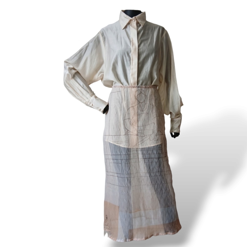 Conjunto Marina Bitu Tecido Champanhe - M 