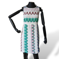Conjunto Missoni Vestido e Casaquinho Branco-40