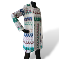 Conjunto Missoni Vestido e Casaquinho Branco-40