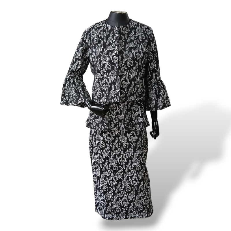 Conjunto Mixed Adamascado Estampado - 38