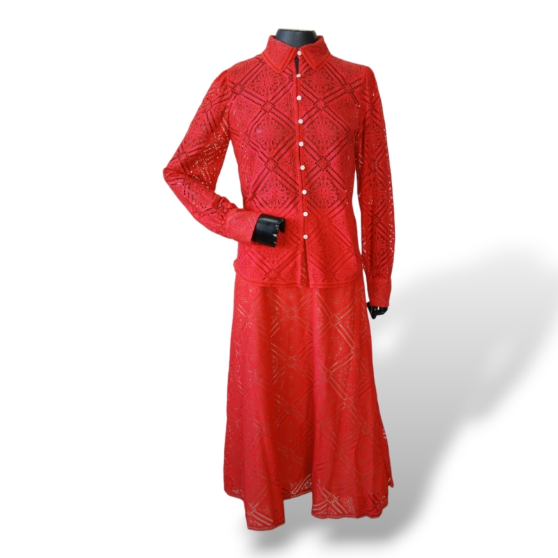 Conjunto NK Collection Renda Vermelho - 40 