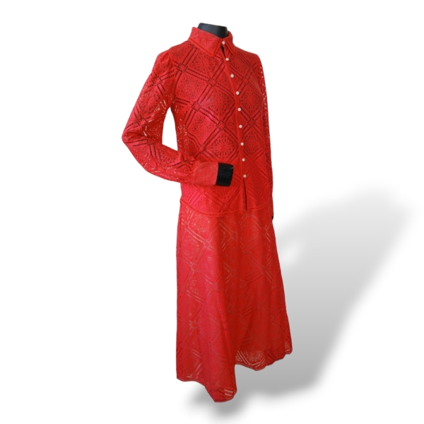 Conjunto NK Collection Renda Vermelho - 40 