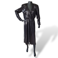 Vestido Longo Preto Paetê-40 Vestido Longo Preto Paetê-40