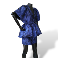 Conjunto Paula Raia Azul de Saia e Blusa-38