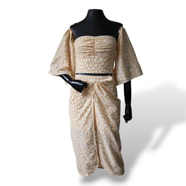 Conjunto Paula Raia Veludo Bege - 36/38 