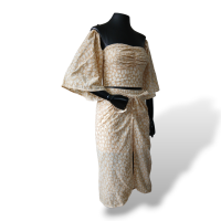 Conjunto Paula Raia Veludo Bege - 36/38 