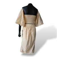 Conjunto Paula Raia Veludo Bege - 36/38 