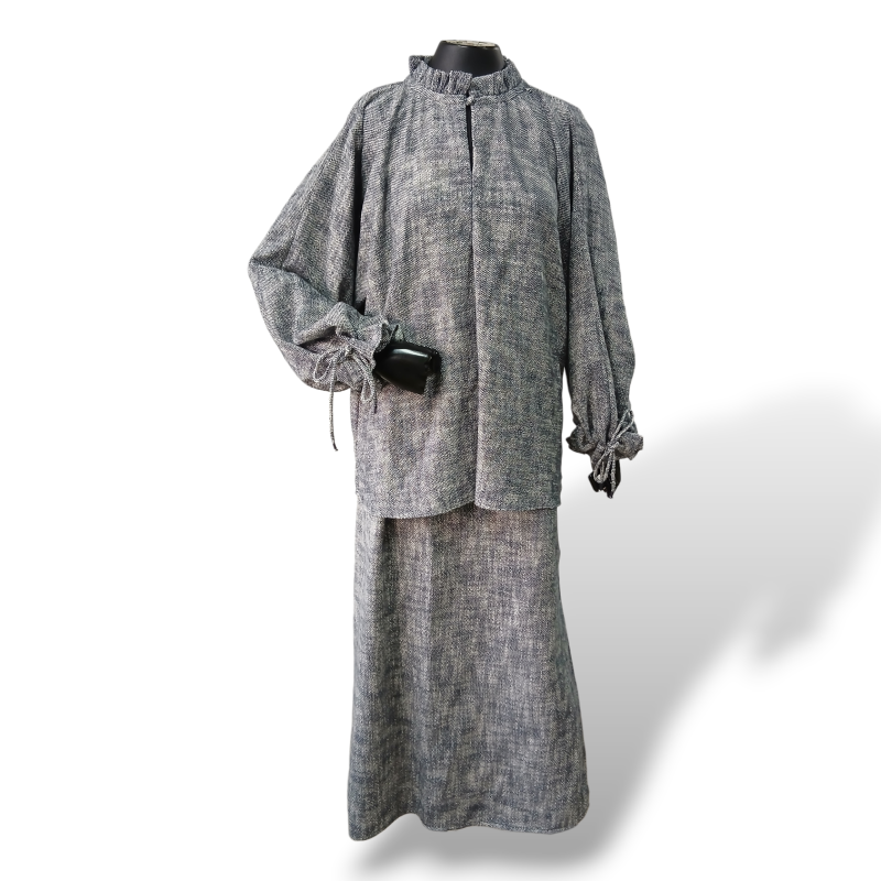 Conjunto Paula Raia Tweed Bicolor -36