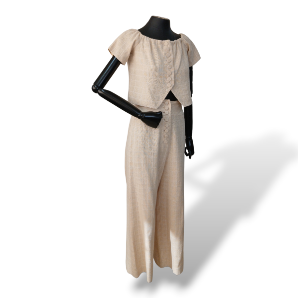 Conjunto Paula Raia Quadriculado Amarelo - 36