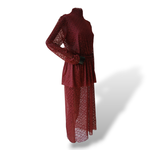 Conjunto Paula Raia Renda Vinho - 42 