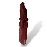 Conjunto Paula Raia Renda Vinho - 42 Conjunto Paula Raia Renda Vinho - 42