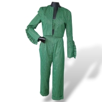 Conjunto Paula Raia Verde Listrado - 38/40 Conjunto Paula Raia Verde Listrado - 38/40