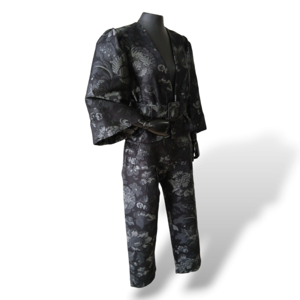 Conjunto Paula Raia Jacquard Preto com Cinza - 40