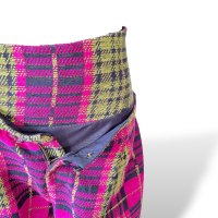 Conjunto Paula Raia Xadrez Fucsia, Marinho e Verd-36