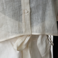 Conjunto De Goeye de Linho Cru Saia e Blusa -38