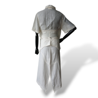 Conjunto De Goeye de Linho Cru Saia e Blusa -38