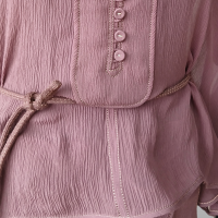 Conjunto De Goeye Vinho de Saia, Blusa e Colete-Uni