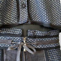 Conjunto De Goeye Calça e Blusa Marinho com Prata-36