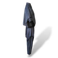 Conjunto De Goeye Calça e Blusa Marinho com Prata-36