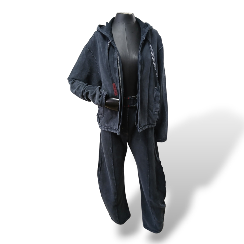 Conjunto De Goeye Estonado Marinho - M 
