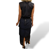 Conjunto De Goeye Azul e Preto - 36