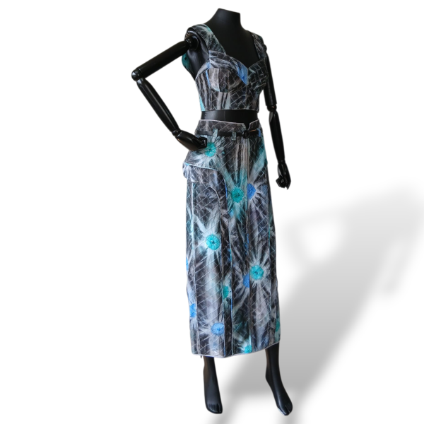 Conjunto Raia de Goeye Tie Dye Azul e Verde-38