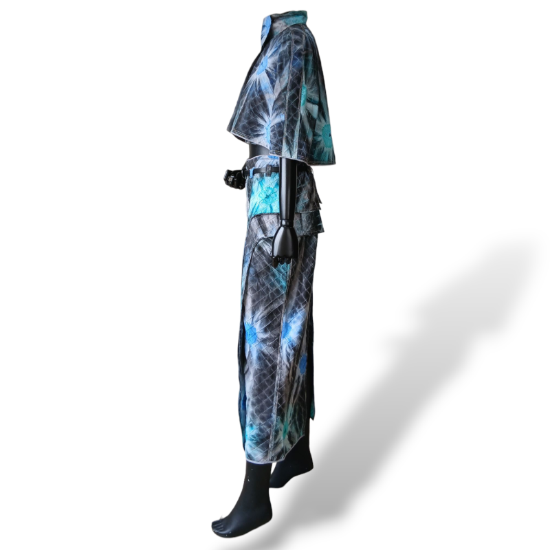 Conjunto Raia de Goeye Tye Die Azul e Verde-38