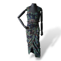 Conjunto De Goeye Camuflado de Saia e Blusa-36