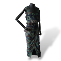 Conjunto De Goeye Camuflado de Saia e Blusa-36