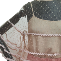 Conjunto Valentino Rosa Chiclete com Regata e Blusa de Tule - 38