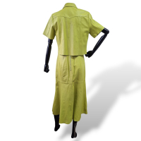Conjunto Renatta Gomes em couro Limão-P