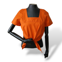 Blusa Cropped Mixed Laranja - P 