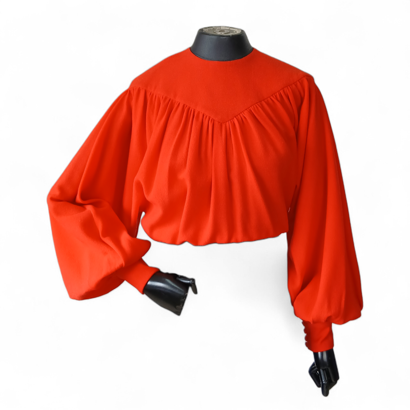 Blusa Paula Raia Cropped Vermelho - 36 