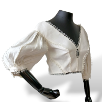 Cropped Zimmermann Em Linho Off White-36