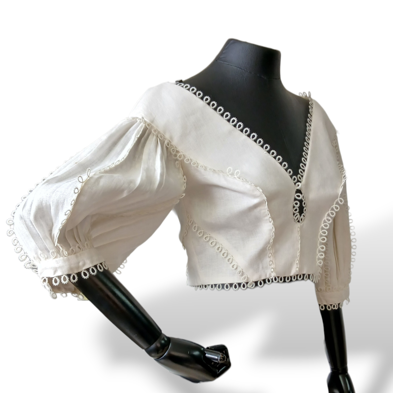 Cropped Zimmermann Em Linho Off White-36